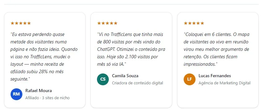 O que dizem os usuários do TrafficLens WP